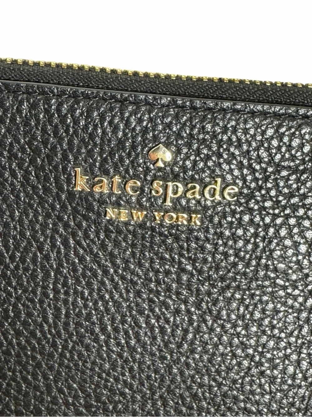 Kate Spade Lena Black Pebbled Leather Crossbody Bag, EUC, double compartment